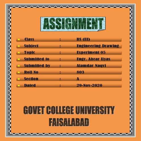 Engineering Darwing (Isomeric Projection)