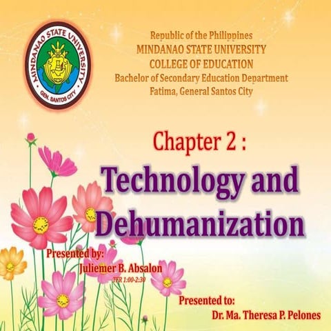 Ed105A Technology and Dehumanization