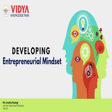Developing Entrepreneurial Mindset: Key Insights