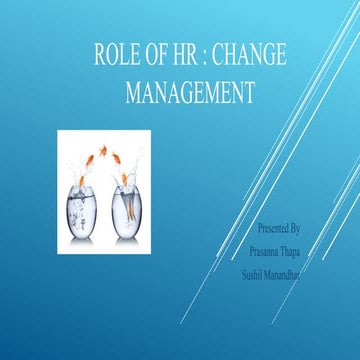 Role of HR in Change Management Training | PPTX