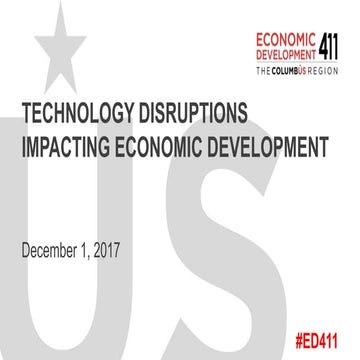 ED411 | 2017 | Track 2: Technology Disruptions Impacting Economic Development