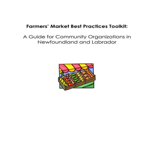 Farmers’ Market Best Practices Guide