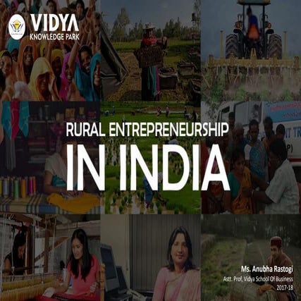 Rural Entrepreneurship In India