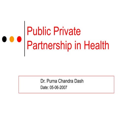 PPP Models - Prepared for Kanpur Workshop