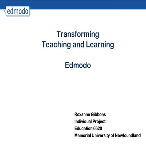 Ed6620 edmodo presentation
