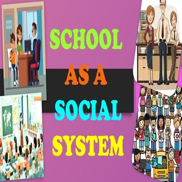 ED 703-report. school as social system, theories pptx