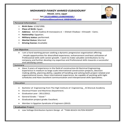 mohamed fawzy cv 2712016