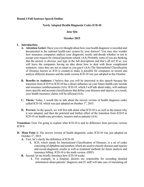Preparation outline handout_2014 # Public Speaking