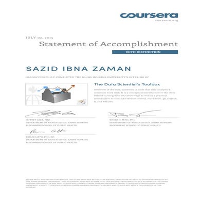 Coursera datascitoolbox 2015