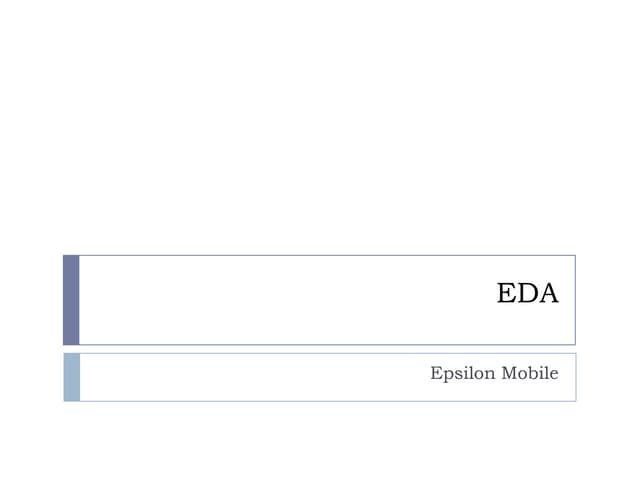 Internal training - Eda