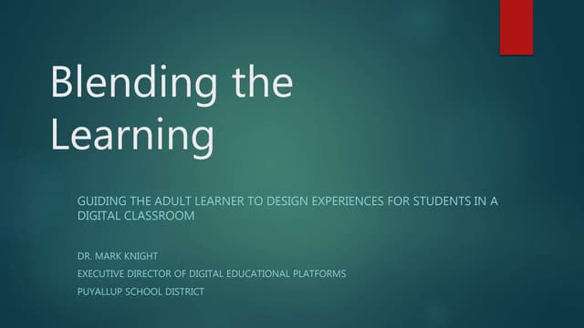 Ed ad521   adult learners