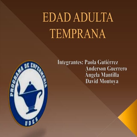 Edad adulta temprana | PPTX