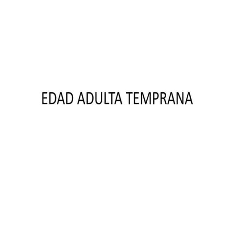 Edad adulta 2003 | PPTX