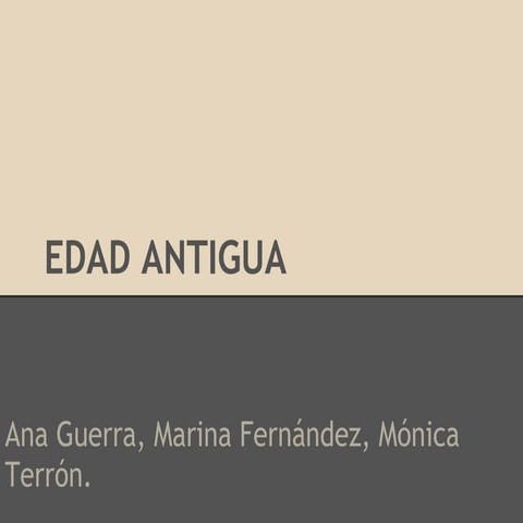 Edad antigua