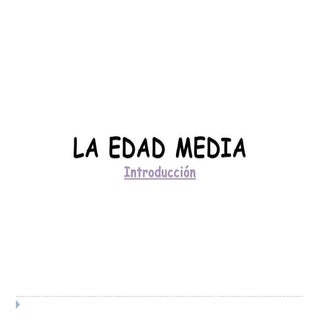 Edad Media: Alta y Baja