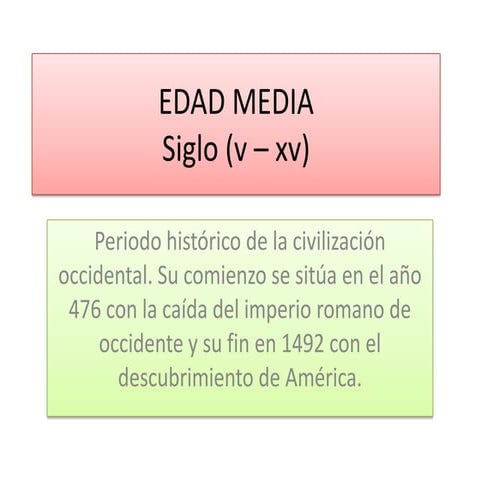 Edad media | PPTX
