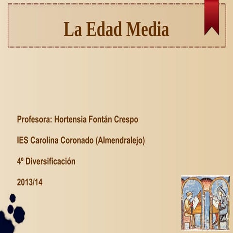 Historia de la Edad Media. 4º Diversificación