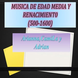 Edad Media y Renacimiento 6B