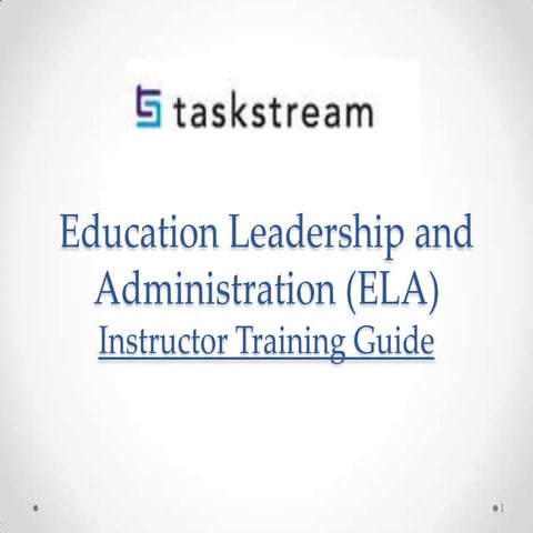 Ed admin ts faculty instructional guide revised 10.18.13