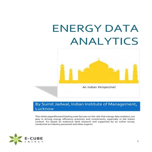 Energy Data Analytics | Energy Efficiency | India