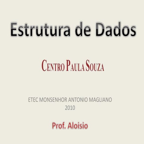 ESTRUTURA DE DADOS (JAVA) AULA 03