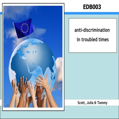 Edb003 Anti Discrimination in Troubled Times