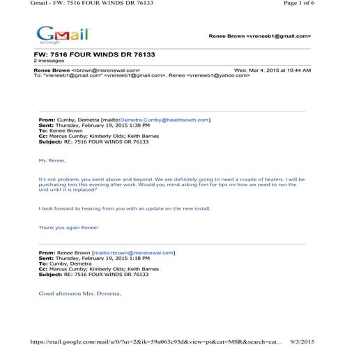 Resident 1 Email | PDF