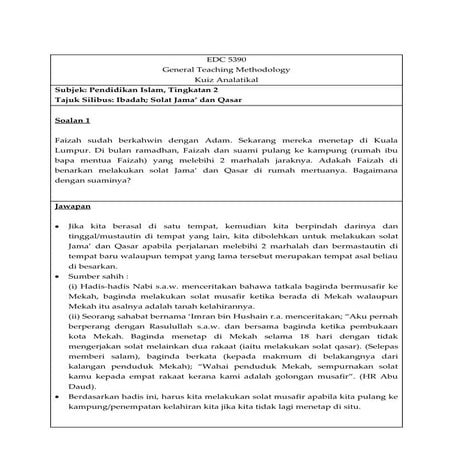 Edc 5390 Kuiz Analatikal