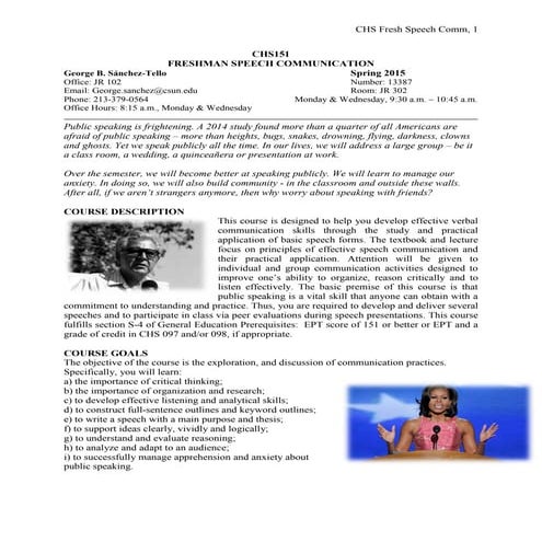 CHS151_13387 FRESH SPEECH SYLLABUS