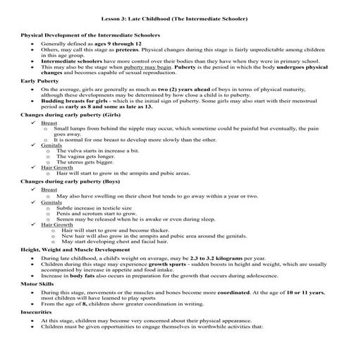 Cognitive development of intermediate schoolers | PPTX