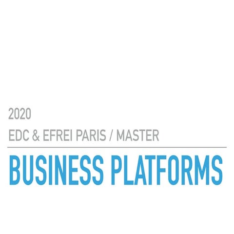 Business Platform Master Class 2020