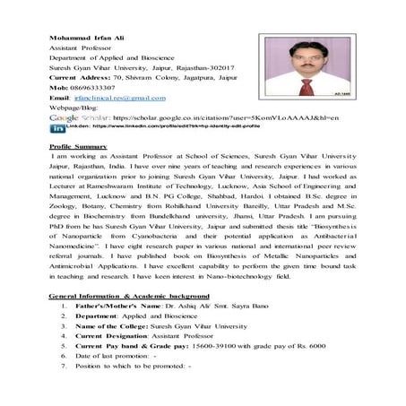 Resume final irfan 9 dec 2016