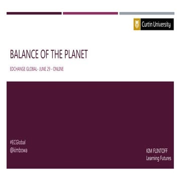 Balance of the Planet