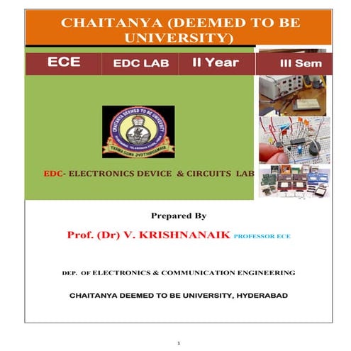 (EDC LAB) ELECTRONICS DEVICE  & CIRCUITS  LAB
