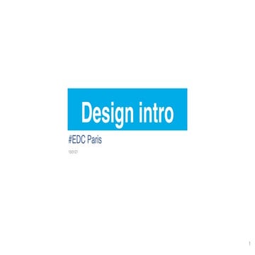 introduction UX Design - Course