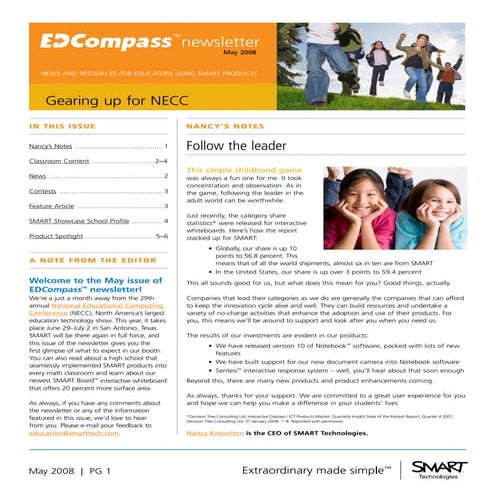 SMART Board Education Solutions Brochure | PDF