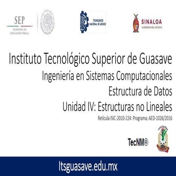 Estructura de Datos - Estructuras no lineales