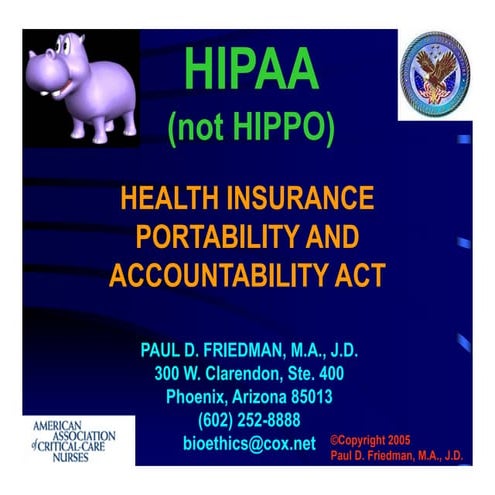 F.U.N. slides HIPAA | PDF