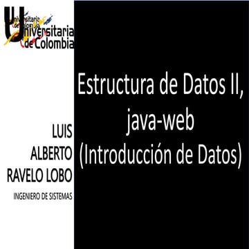 Introducción de Datos java web internet x