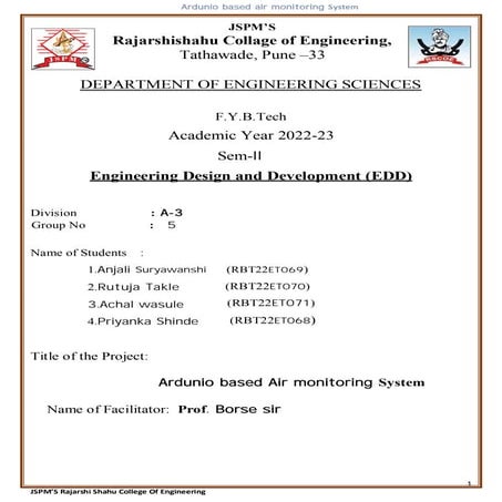 EDD Project A35 group. final.pdf Department of ENTC