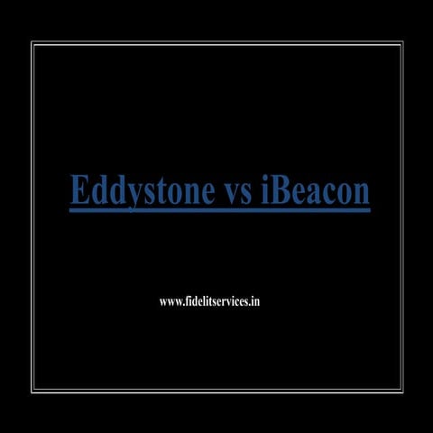 Eddystone vs i beacon