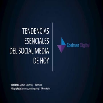 Tendencias en social media