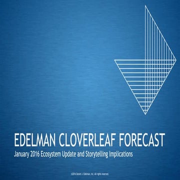 Edelman Cloverleaf™ Forecast