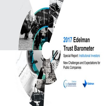 2017 Edelman Trust Barometer Special Report: Institutional Investors