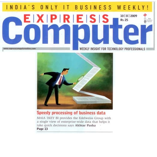 Speedy Processing of business data at Edelweiss Capital with 1KEY BI - Case S...