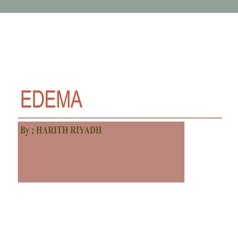 Edema