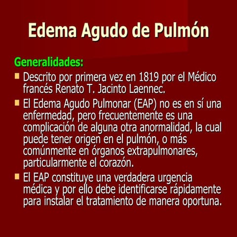 Edema Agudo de pulmon