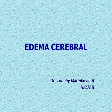 Edema cerebral