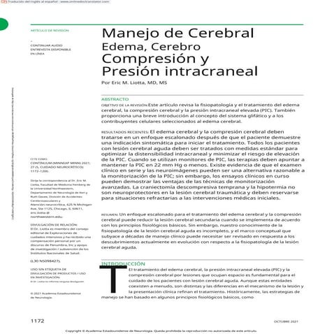 Edema cerebral | PDF