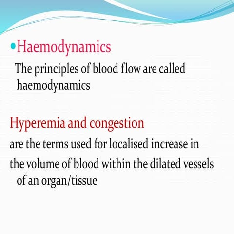 Hyperemia and congestion edema 